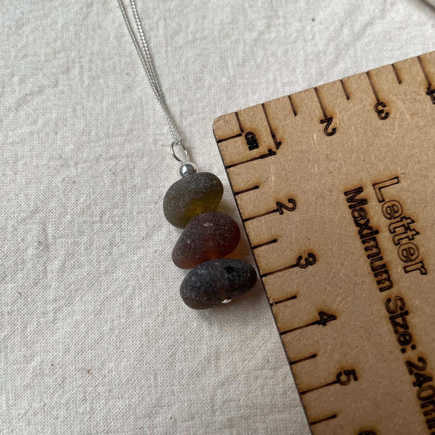 Brown Sea Glass “Sea Stack” Necklace #306