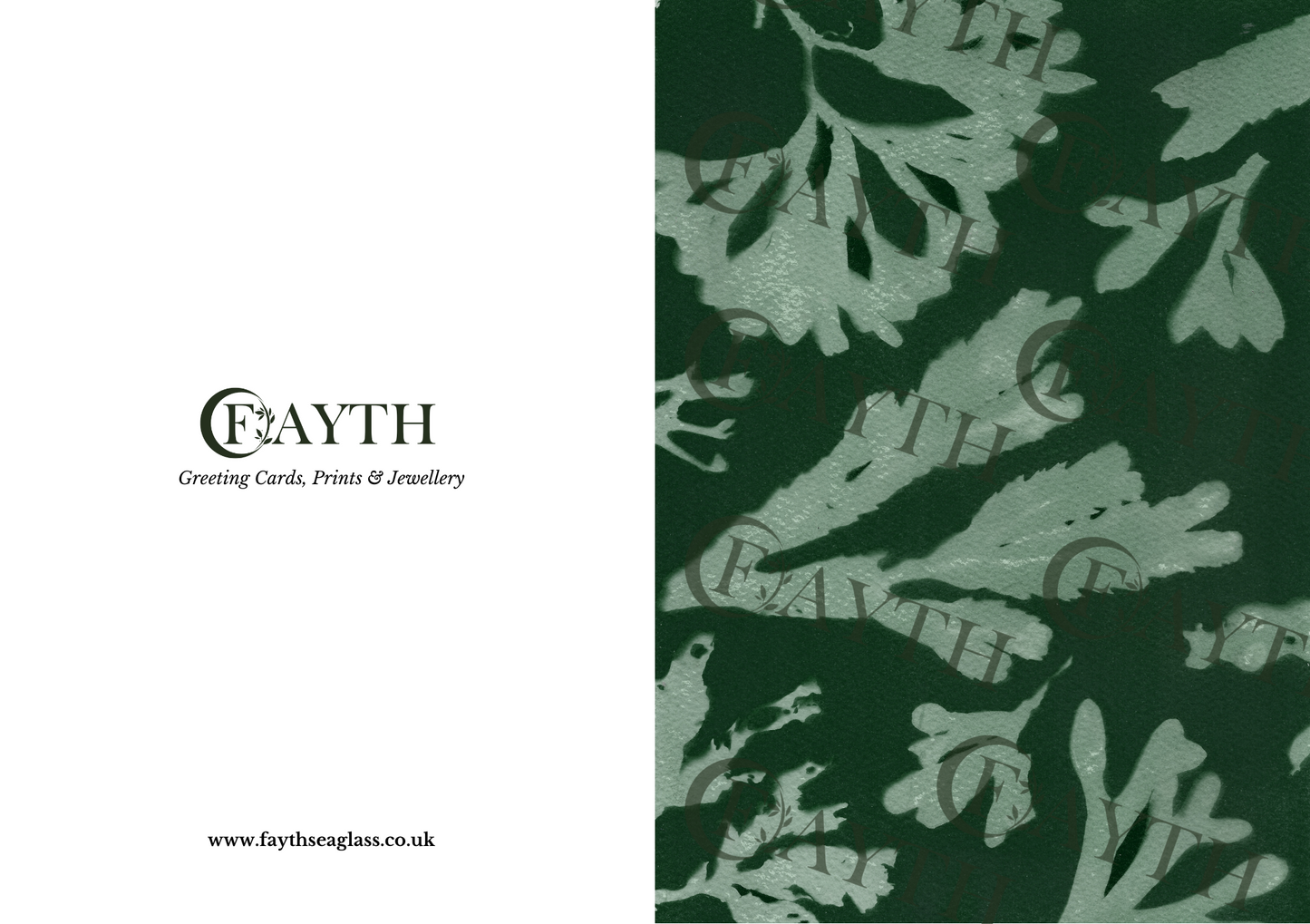 Pack of 3 Seaweed print cards