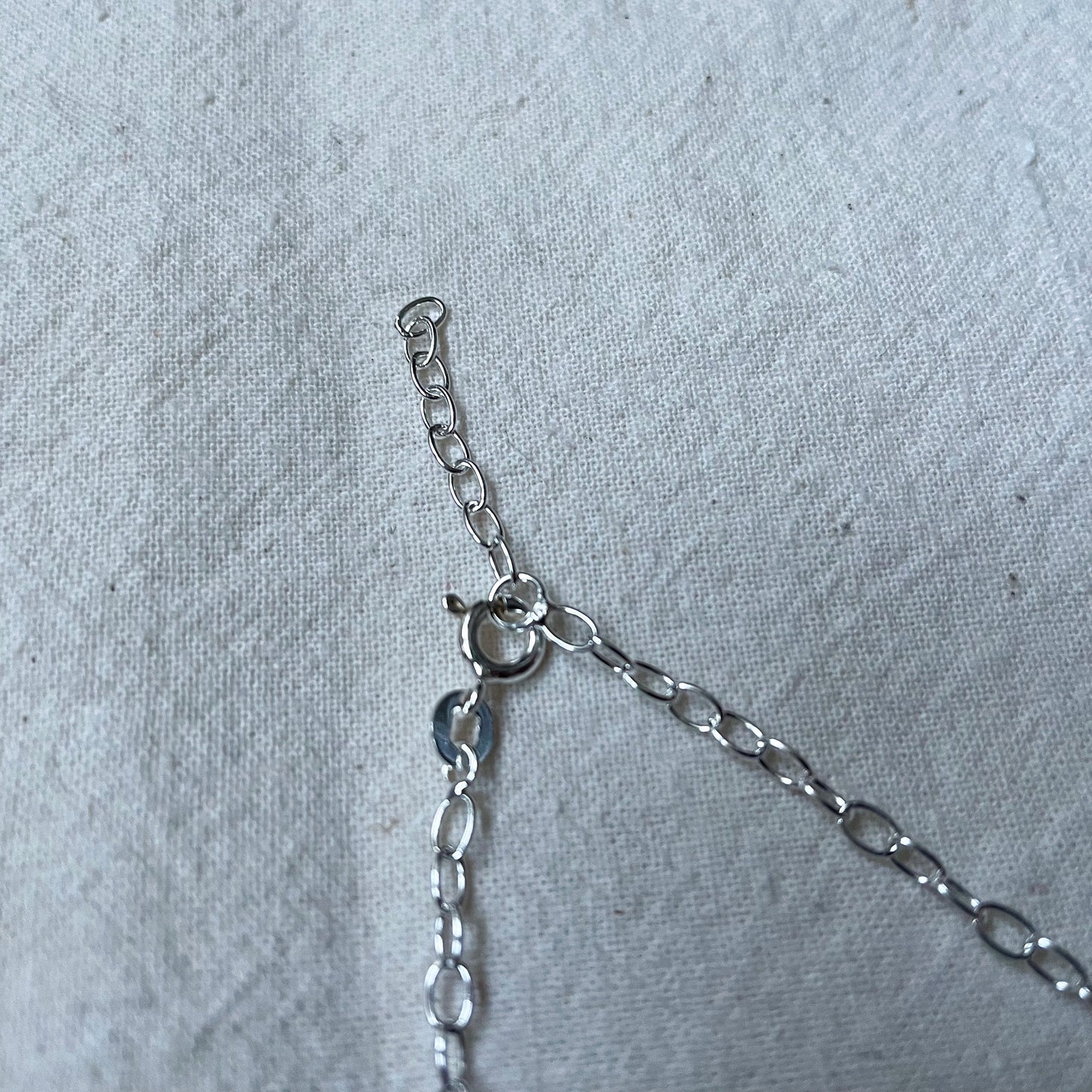 White Sea Glass Cable Chain Bracelet