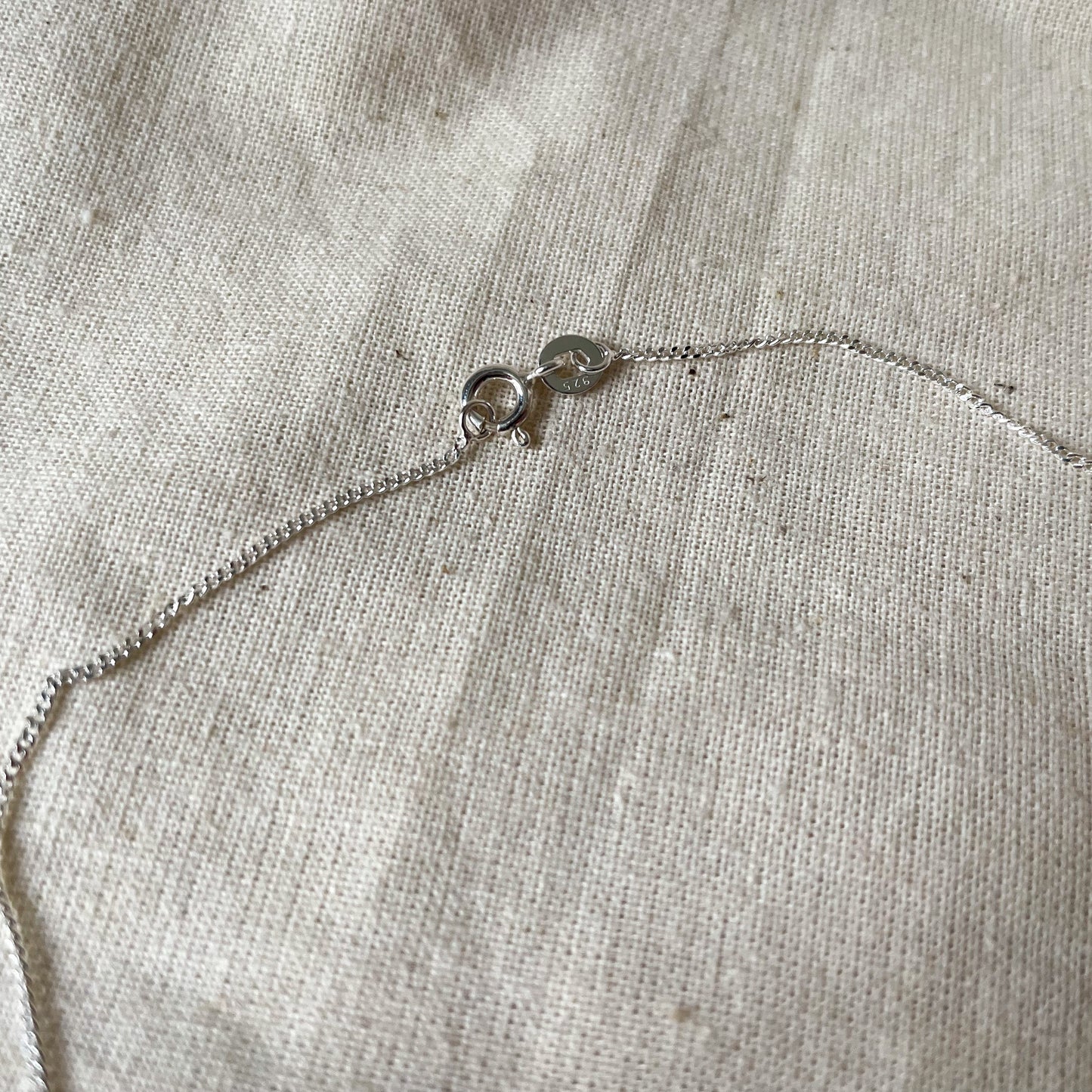 fine sterling silver chain and bolt ring clasp