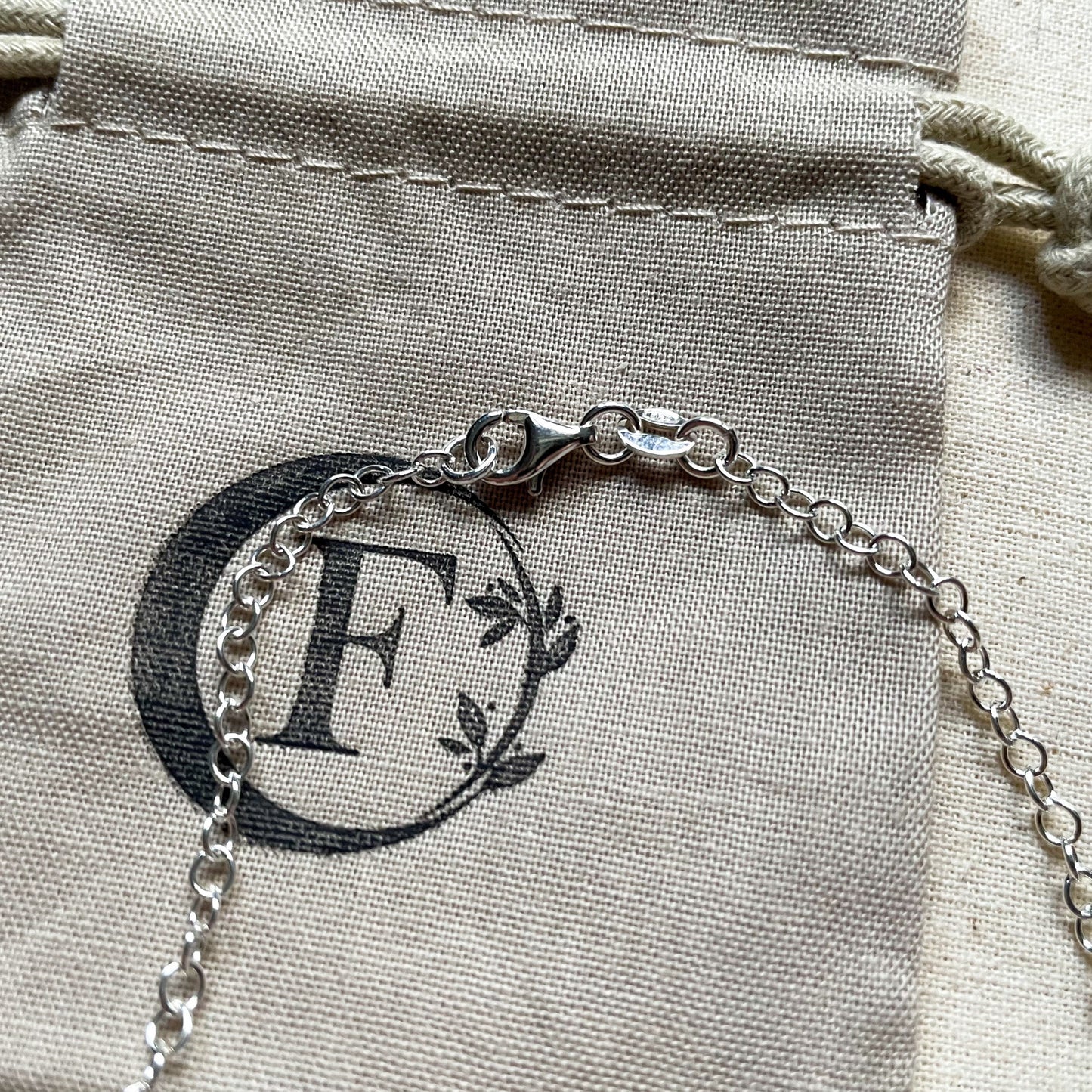 sterling silver cable chain bracelet with lobster clasp