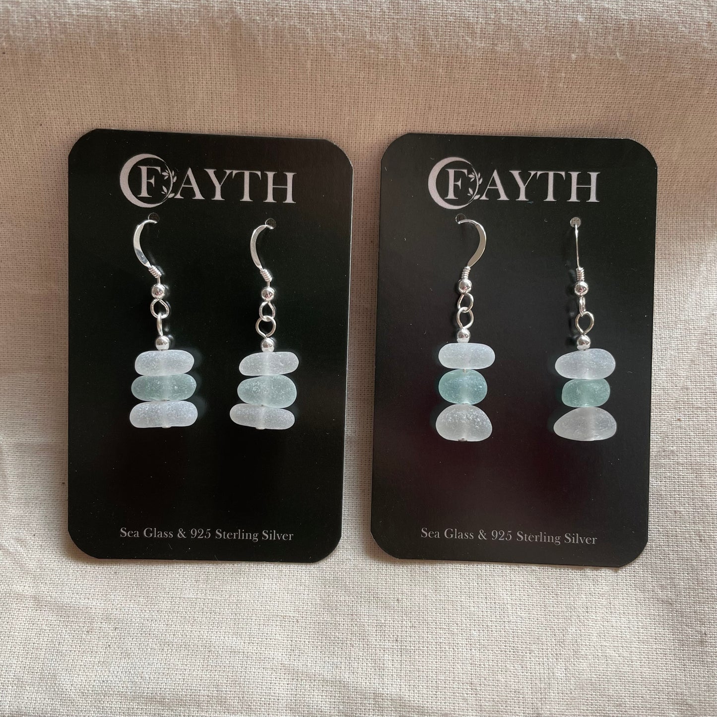 Sea Glass 1 Bead (Mixed) Dangle Earrings