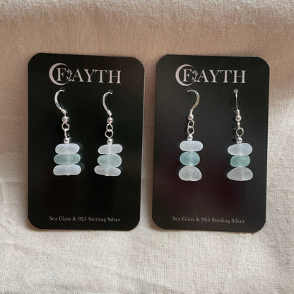 Sea Glass 1 Bead (Mixed) Dangle Earrings