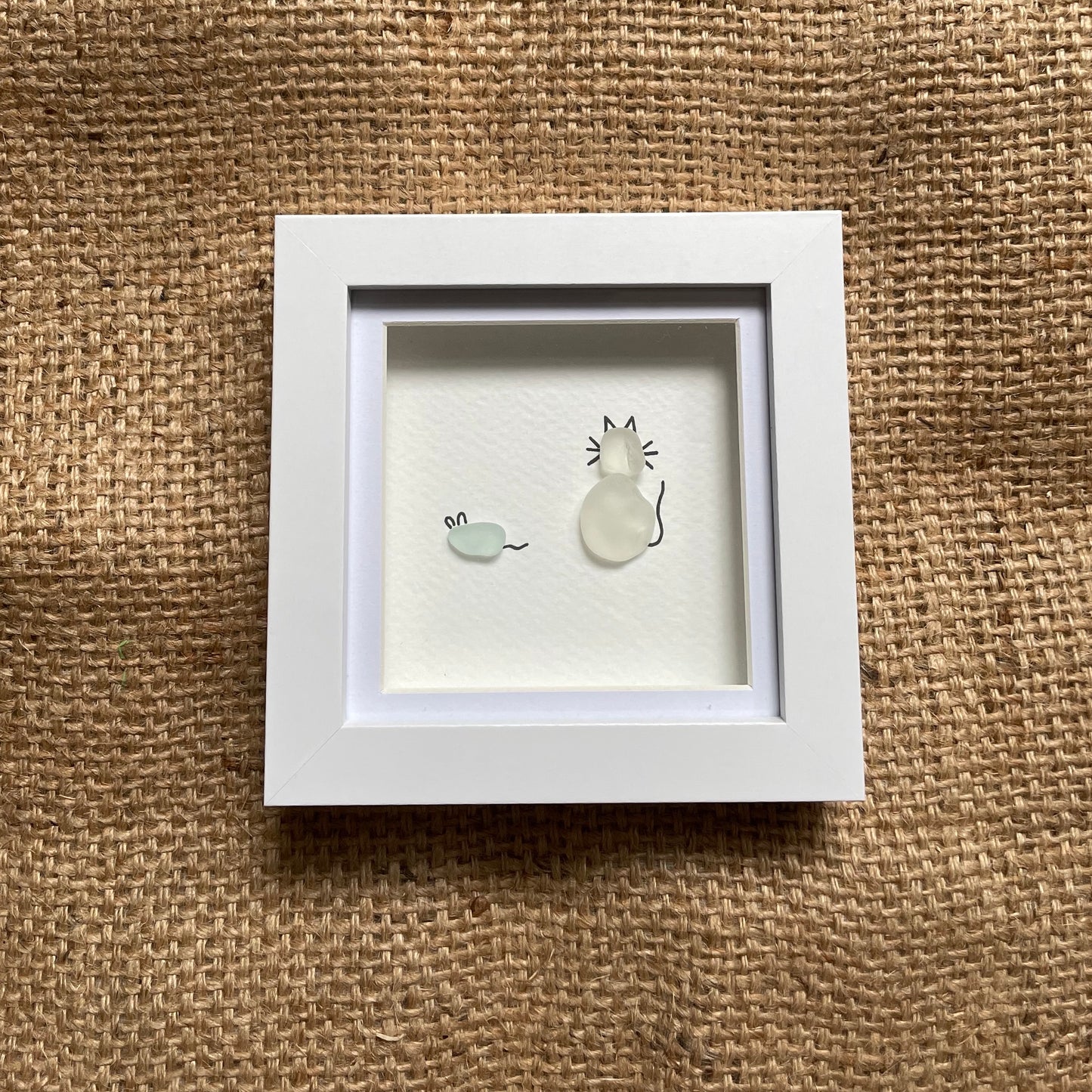 Cat & Mouse Seaglass Frame