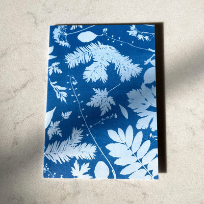 Pack of 4 leaf & flower print cards