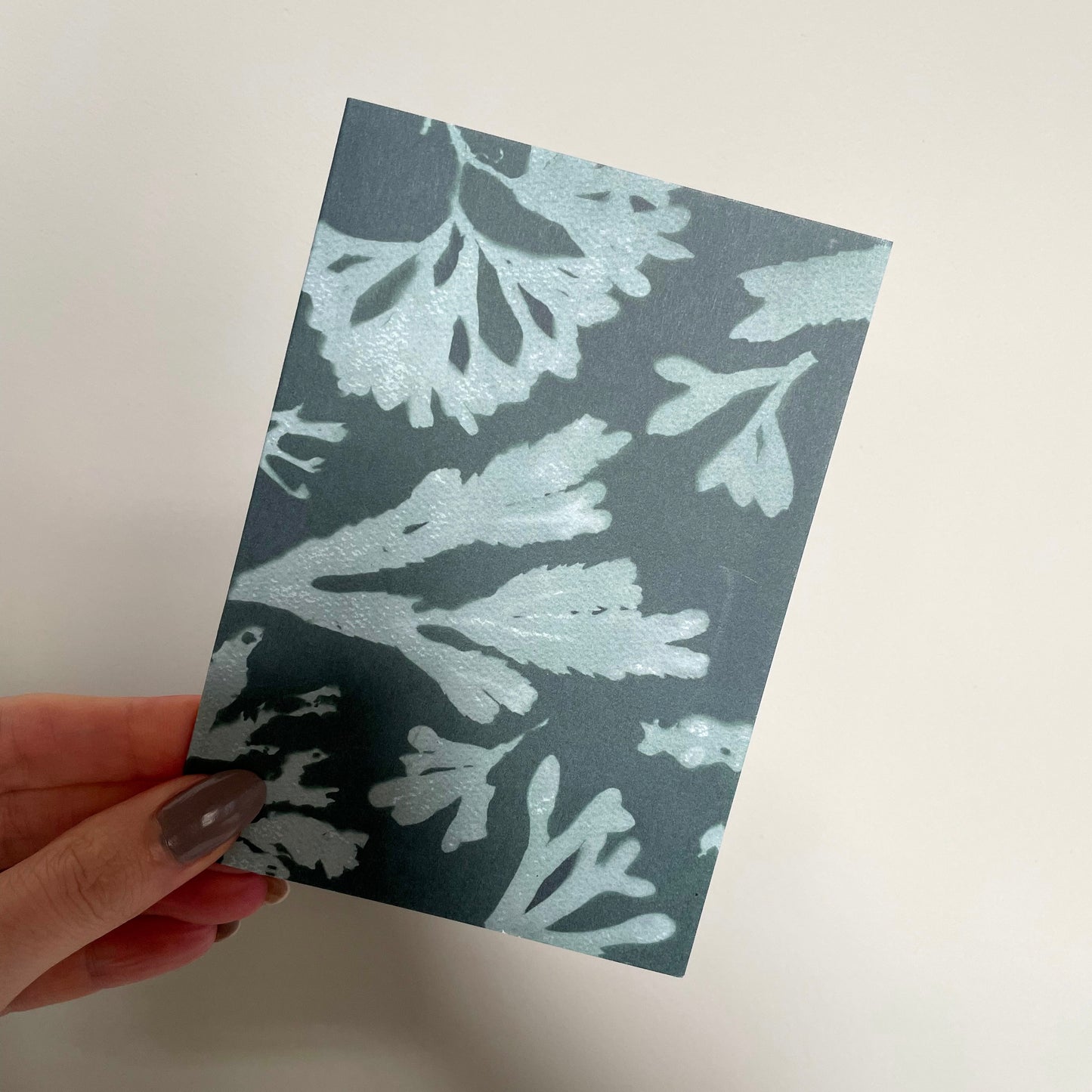 Green Seaweed Greeting Card