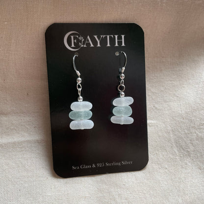 Sea Glass 1 Bead (Mixed) Dangle Earrings