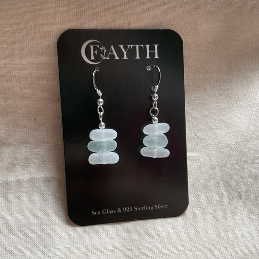 Sea Glass 1 Bead (Mixed) Dangle Earrings