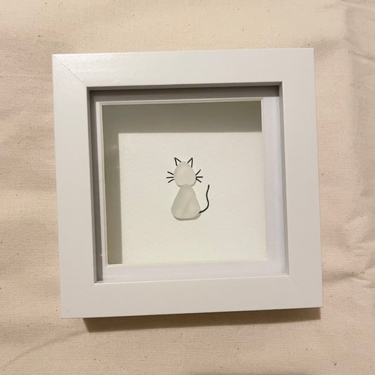 Seaglass Cat Frame