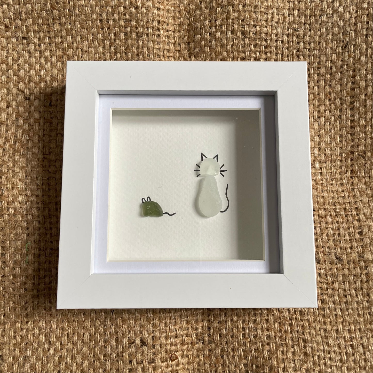 Cat & Mouse Seaglass Frame