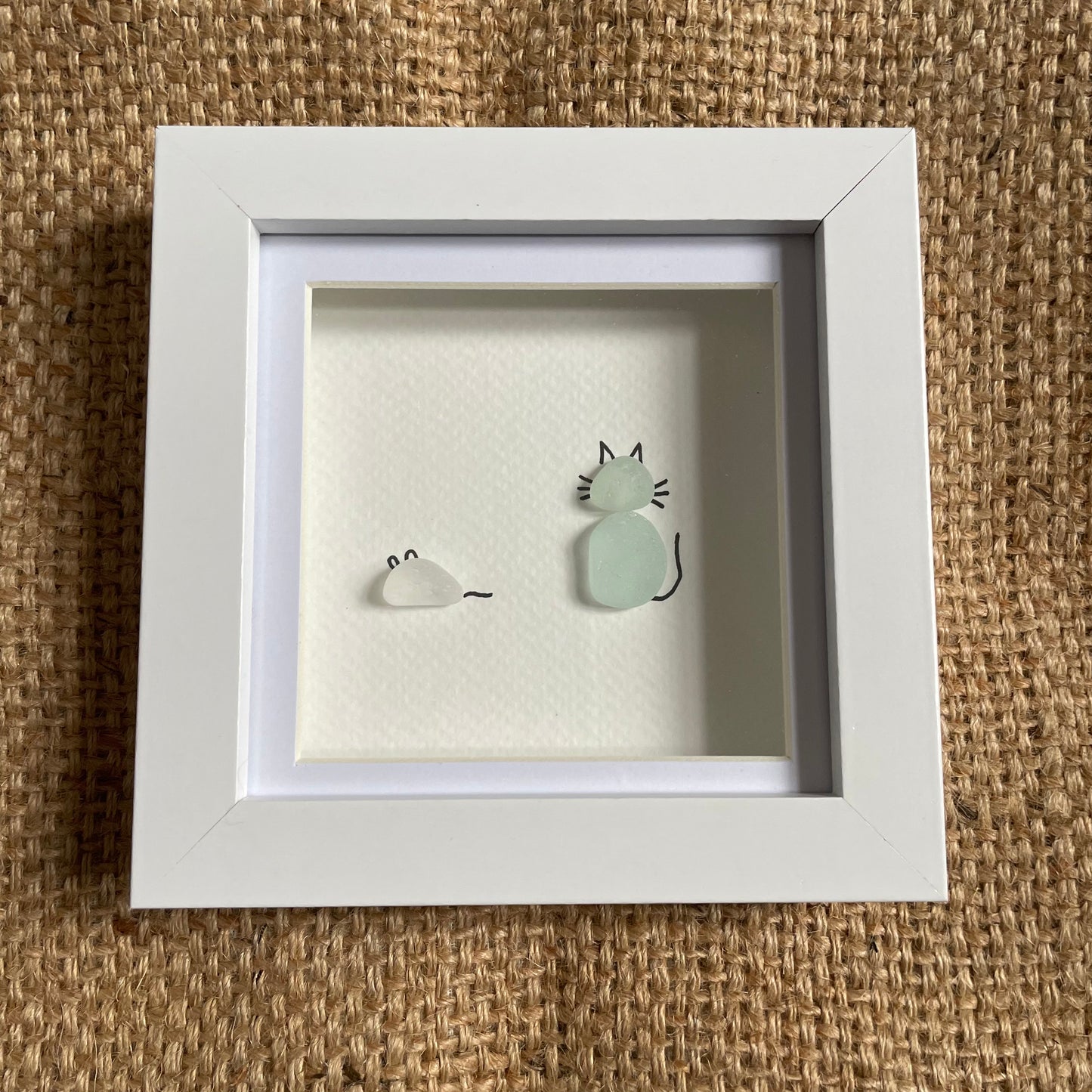 Cat & Mouse Seaglass Frame