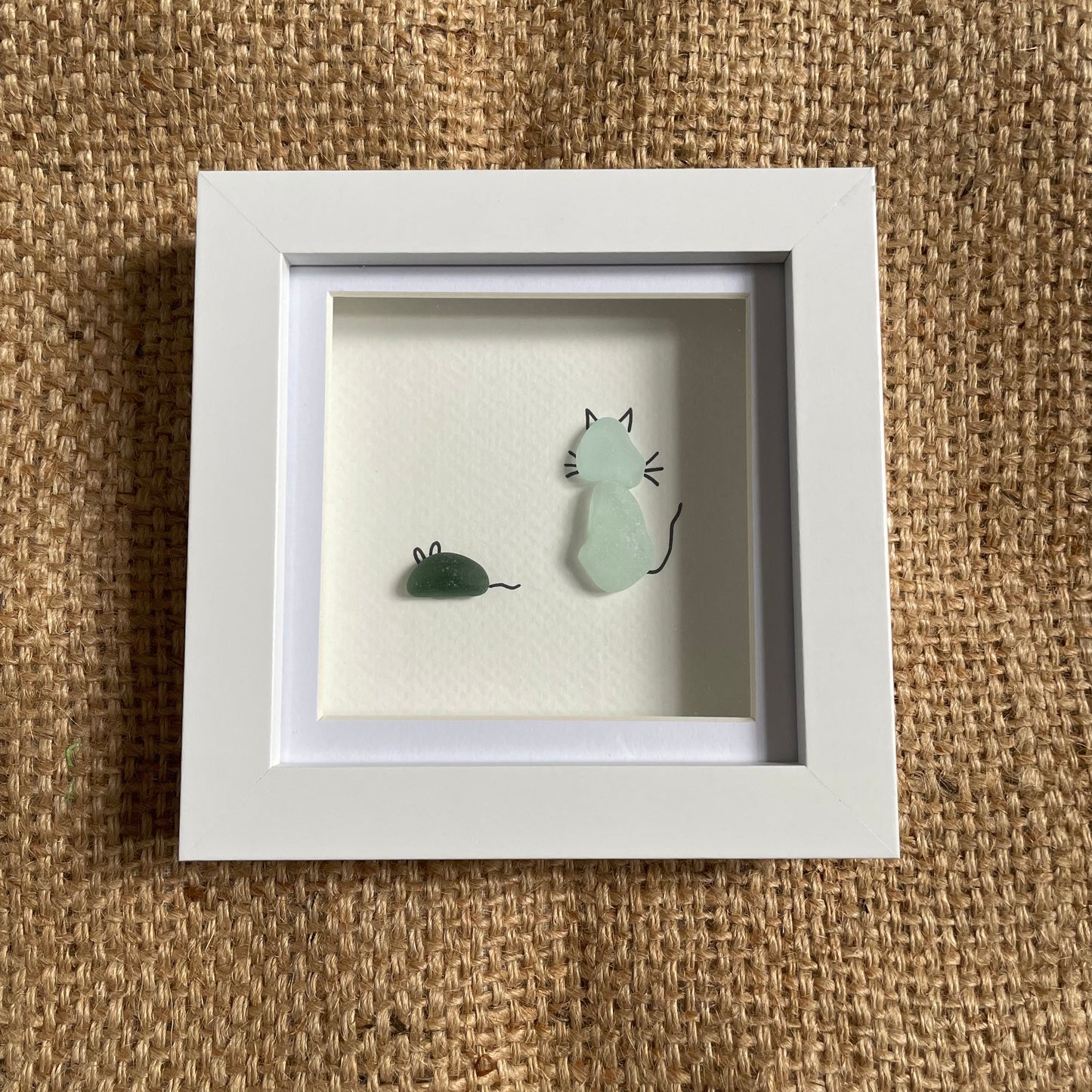 Cat & Mouse Seaglass Frame