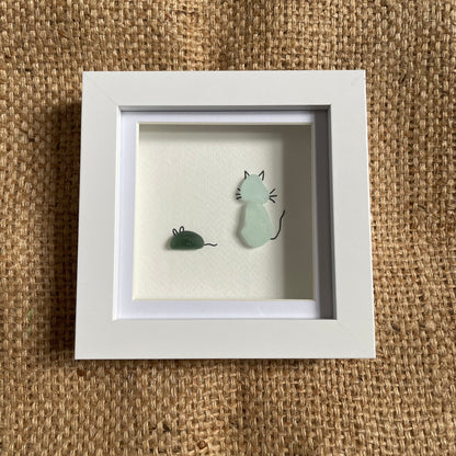 Cat & Mouse Seaglass Frame