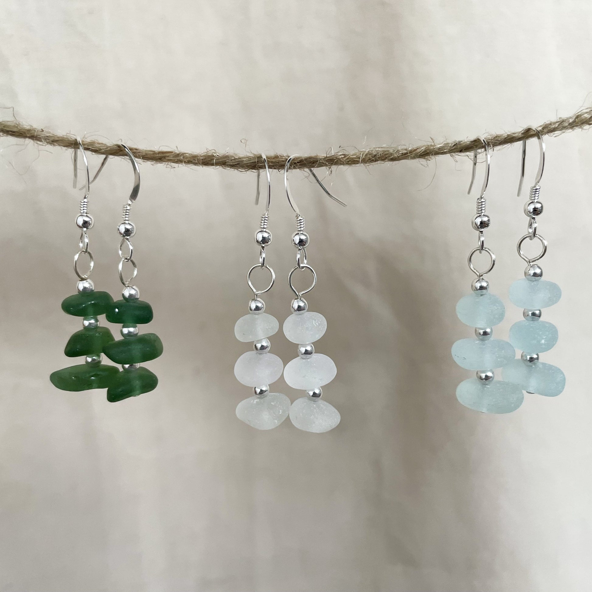 sea glass earrings